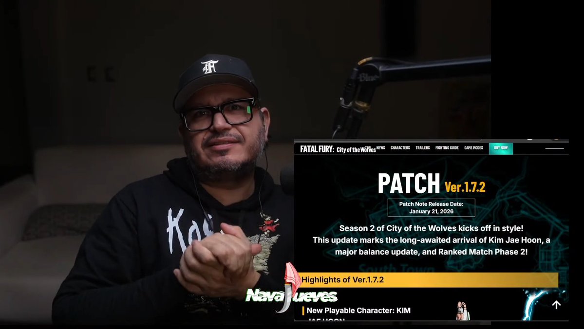 Patch notes season 2 en español personaje por personaje. 📝

#FatalFury #CotW #Season2 #PatchNotes 

youtube.com/live/-9TzPVgmz…