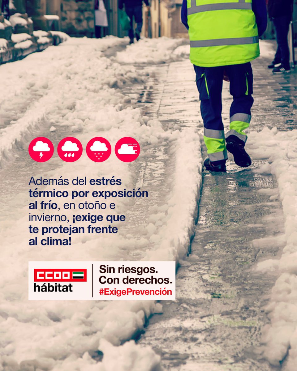Por los efectos de los FMA o cuando las autoridades competentes📢recomienden, limiten o impidan el desplazamiento al centro de trabajo, tienes derecho a 4️⃣ días de permiso retribuido.

➡️Si no es suficiente, las empresas podrían justificar ERTE por fuerza mayor.

#ExigePrevención