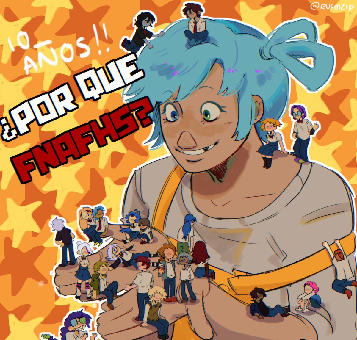 ruemzip's tweet photo. Me quedo re apurado xq ya no tengo tiempo libre PERO 10 AÑAZOS FHS
#fhs #fnafhs https://t.co/ftQgcEI9DT