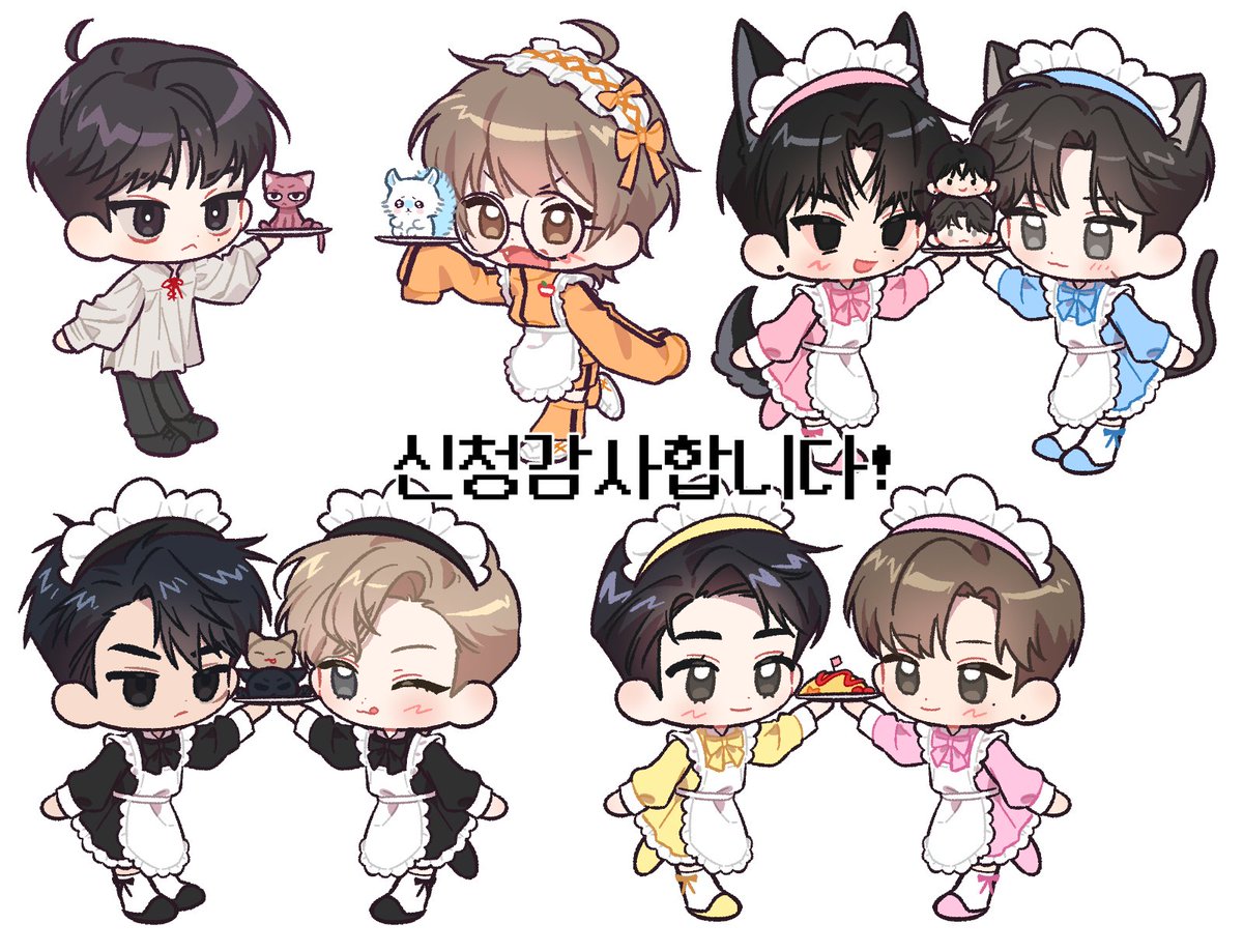 mdd_0070's tweet photo. 상큼발랄 메이드 고정틀 커미션 작업물 업로드합니다! 감사합니다🥰 https://t.co/z9iurVuicp