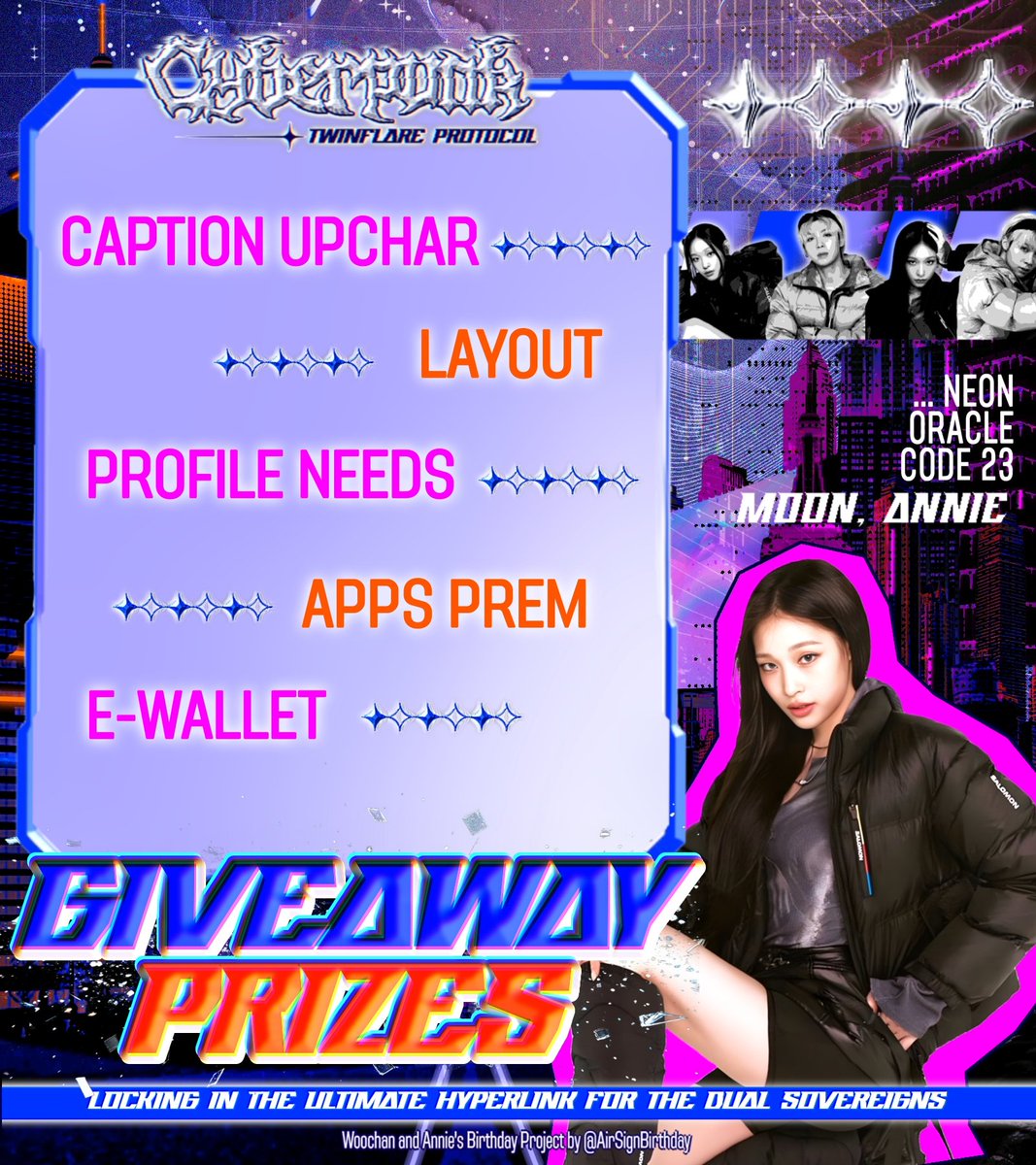 AirSignBirthday's tweet image. ᅠᅠ
Striding into the ring like a prophecy made flesh, canvas is overshadowed and humming with afterimages of legends. Showing off the 𝗴𝗶𝘃𝗲𝗮𝘄𝗮𝘆 they’ve prepared, follow the rules and prove yourself worthy to rise above the rest. ⚡️
ᅠᅠ