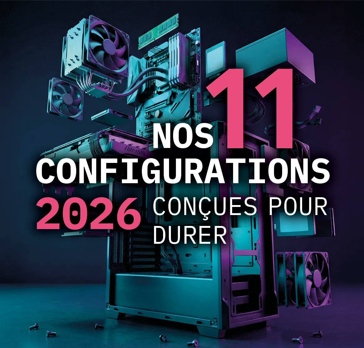 Depuis combien de temps trainez vous votre vieux PC ? Et si en changiez avant que la RAM ne soit même plus payable ? Découvrez notre dossier spécial avec 11 configuration détaillées, sur près de 50 pages, dans Uber Hardware #11 en ligne sur uberhardware.com.