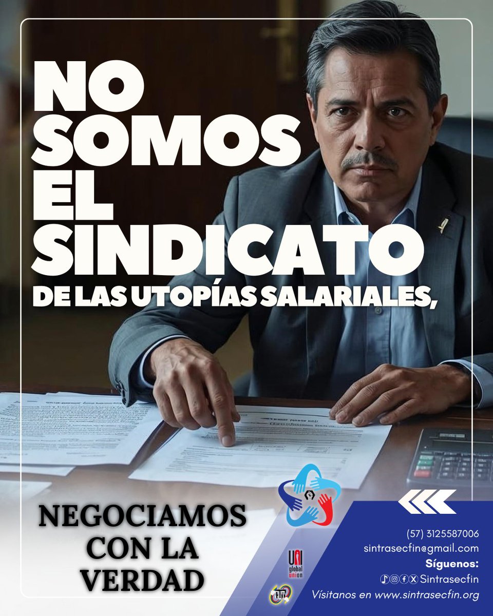 📢¡Trabajadores, es hora de alzar la voz! Unámonos en esta lucha por un aumento salarial justo. ¡Reclamemos lo que merecemos y construyamos un futuro mejor!

<a href="/MintrabajoCol/">MinTrabajo</a> <a href="/uniglobalunion/">UNI Global Union</a> <a href="/cutcolombia/">Central Unitaria de Trabajadores</a> <a href="/Colpensiones/">Colpensiones</a>