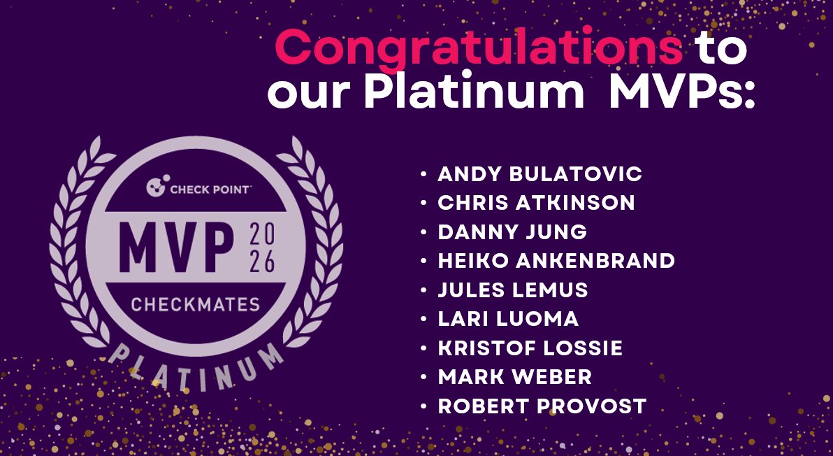 Check Point CheckMates Community tweet media