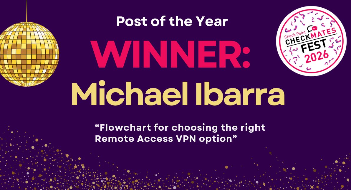 Check Point CheckMates Community tweet media