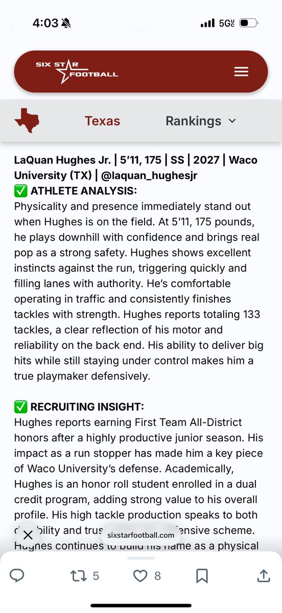 LaQuan Hughes Jr tweet media