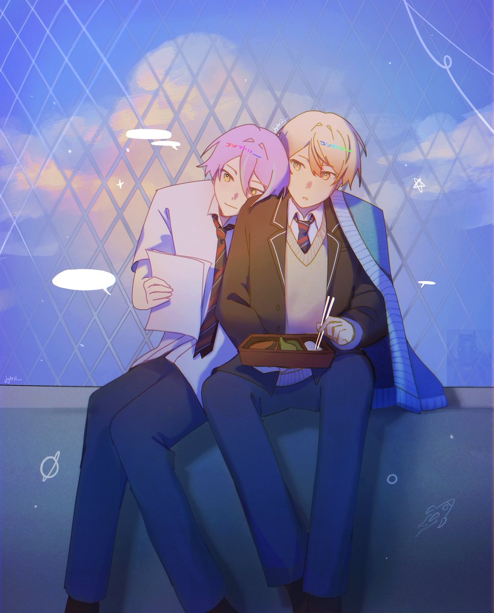 jytrii_'s tweet image. I don’t know if I should tag my art 
#類司 #prsk_bl