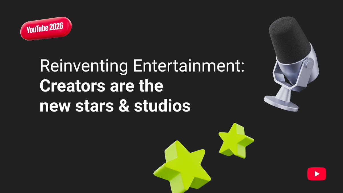 nealmohan's tweet image. Going into 2026, the lines between creativity and technology are blurring, sparking a new era of innovation. 

This inflection point requires ambitious bets, and @youtube has the scale, community, and technological investments to lead the creative industry into the next era.…