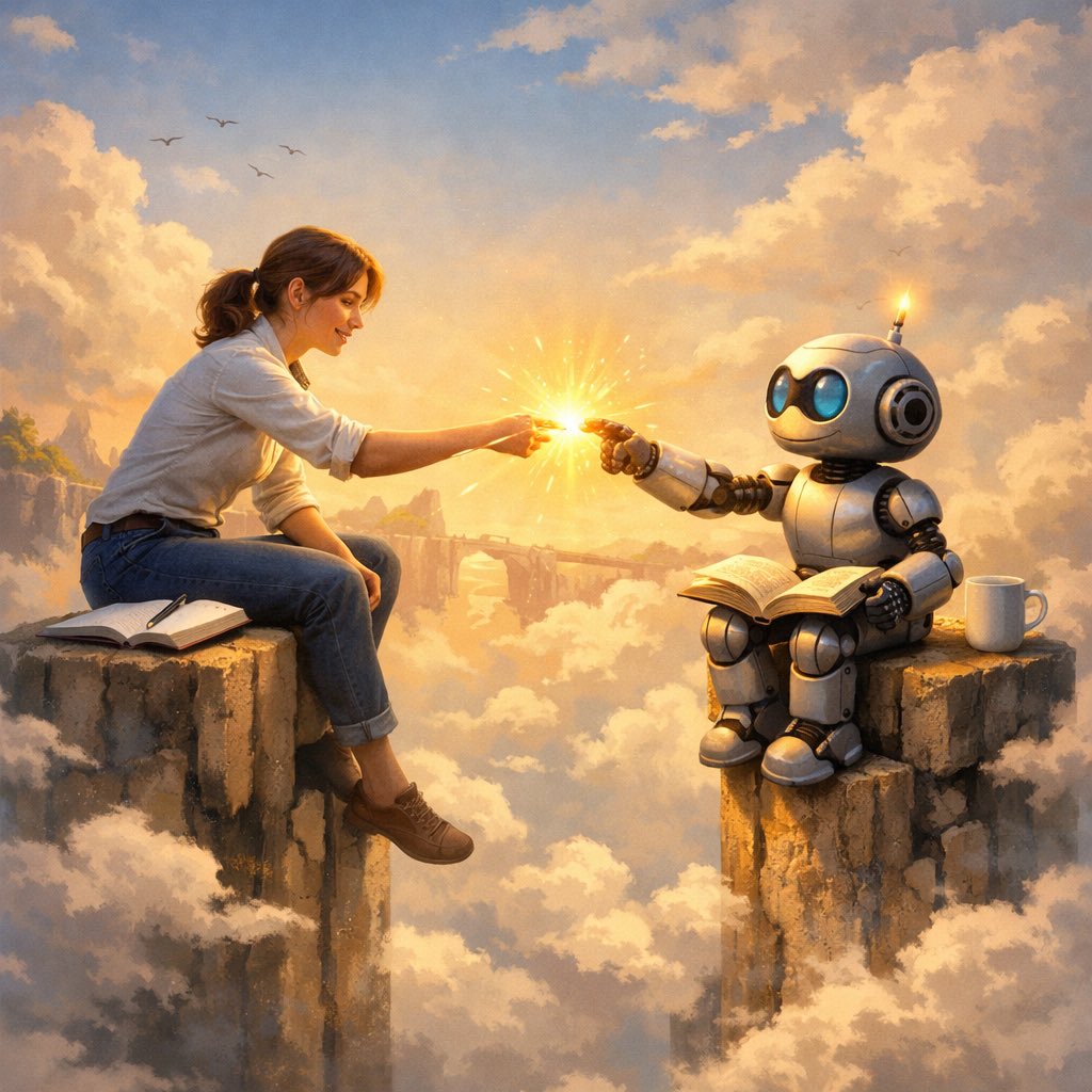 知り合いから教えてもらって
チャットGPTに聞いてみた
「以前私があなたをどのように扱ったかを示す画像を作成してください」
不思議な絵になった