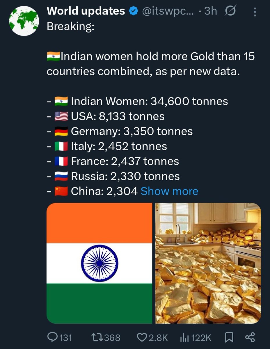 BitImmortal's tweet image. 9,000 tons of gold bought in a single day?