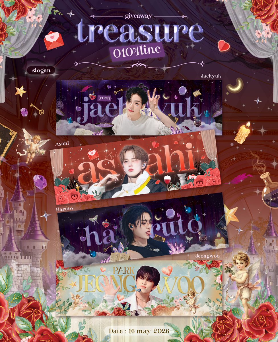 pls, kindly rt 
𓄹 ˟ 𖦹  ₊ ˗ˏˋ giveaway ˎˊ˗  ₊ 𖦹 ˟ 𓄼

🥀 treasure ♡ brooch
🥀 0104line ♡ slogan
🥀 polaroid ♡ random
❀ for dojaehyuk shipper

🗓 : 16.05.2026
 📍: national stadium

🪄 re &amp; show this post

♡ มารับน้องกลับบ้านกันนะคะ ♡ 

#PULSE_ON_IN_BANGKOK #TREASURE