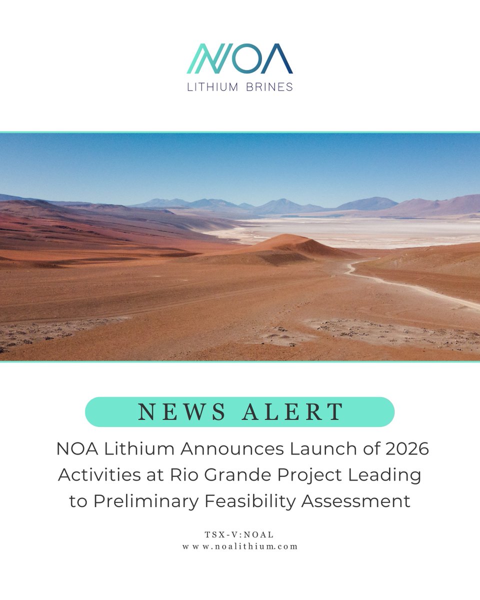 NOA Lithium Brines Inc. (TSXV: NOAL) tweet media