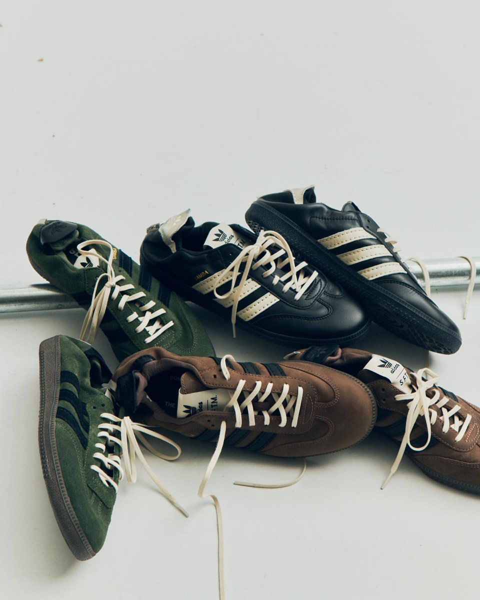 ChefDoomy's tweet photo. Yea so these SFTM adidas Sambas are a must cop. Previewed at Paris Fashion Week.

📸: songforthemute (IG) https://t.co/059H2C098J