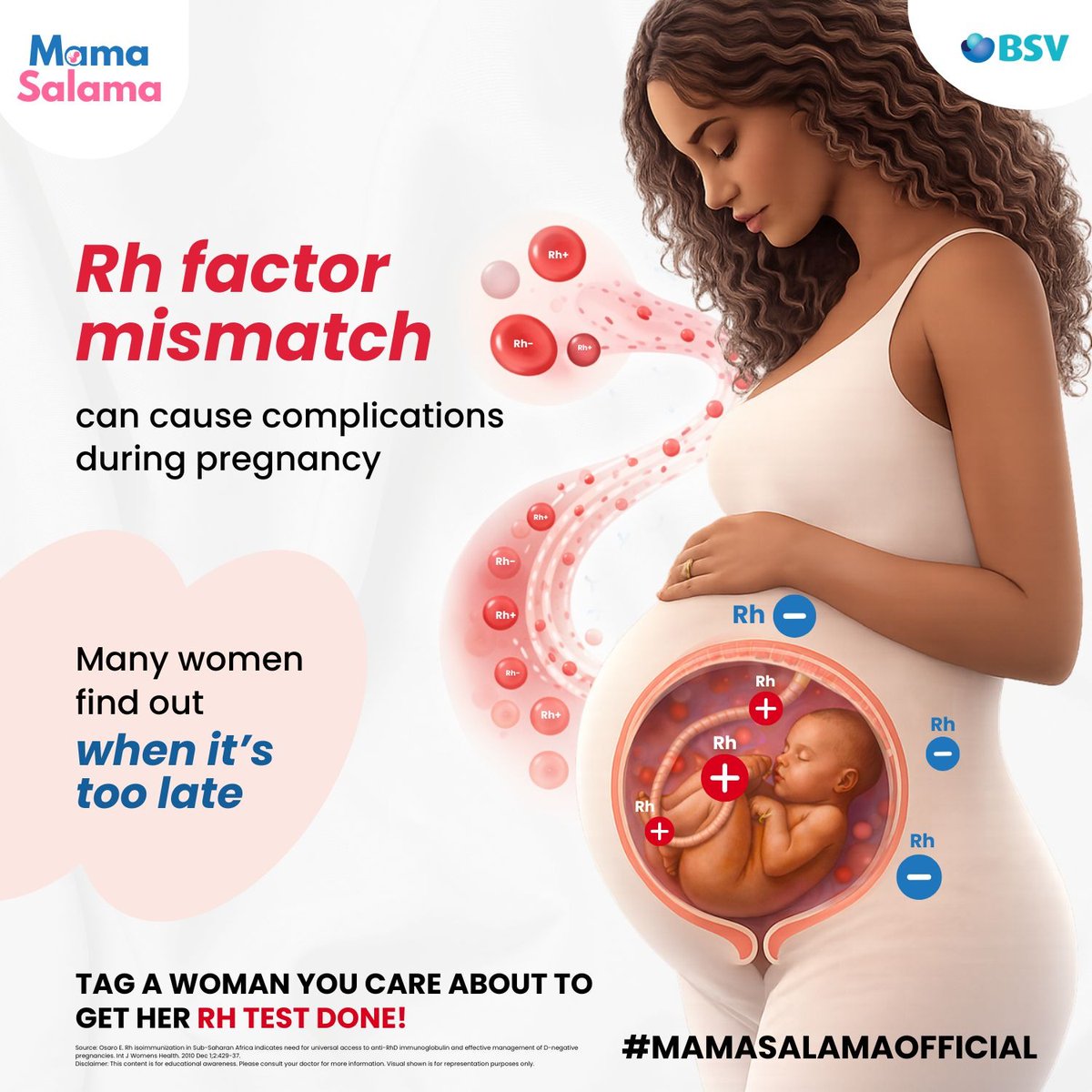 mama_salama's tweet photo. Some pregnancy complications are preventable.
Knowing your Rh factor early makes a difference.
Tag someone who should get tested.
#RhFactorAwareness #KnowYourRh #HealthyPregnancy #SafeMotherhood #PrenatalCare #MaternalHealth #PregnancyAwareness #SafePregnancy #MamaSalamaOfficial https://t.co/0QD3hk6Onk