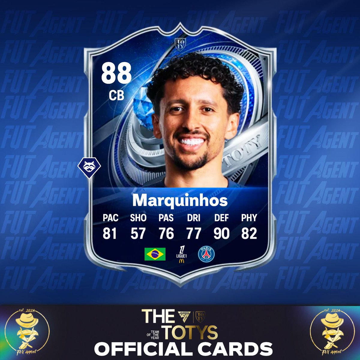futagentt's tweet photo. Marquinhos TOTYHM card
next one? https://t.co/5ivBGrOjsf