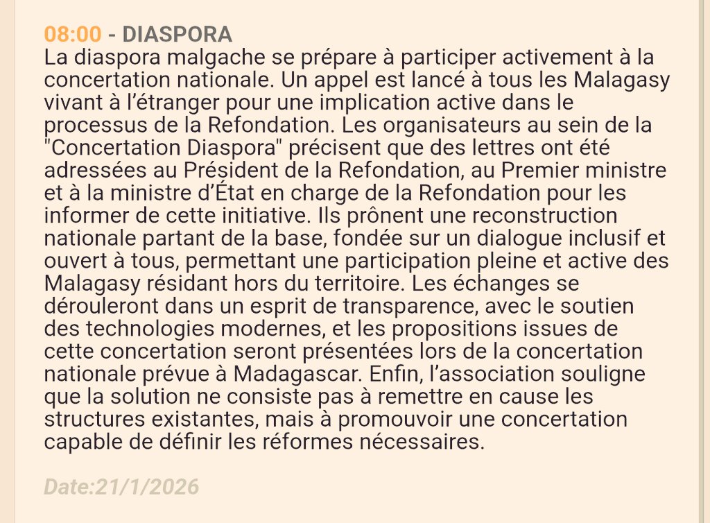 DagoNewsreader's tweet image. Et en amont ou en aval, l'on ne sait trop

Mais toujours est-il

La #Diaspora veut aussi se faire entendre.

#MalagasyEtsySyEroa #Madagasikara