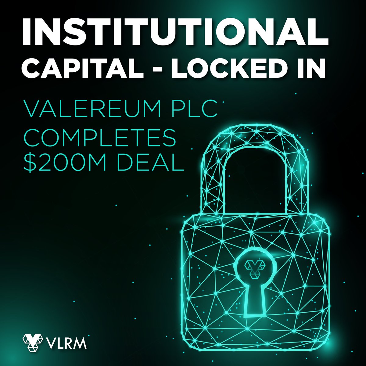 ValereumPLC's tweet photo. 🙌 USD 200m SECURED & LOCKED IN

In case you’ve been asleep, Valereum has big news today for its shareholders and wider community. 

We’ve delighted to have completed a landmark $200m strategic recapitalisation with Quorium Global Photonics (QGP), fundamentally strengthening the Company’s balance sheet and delivering $15.9m per annum in contracted recurring income.

No fundraising treadmill. No loss of control. Just a strong foundation and clear focus on executing our bold vision for the future of tokenisation.

Full details in today’s RNS: https://t.co/NHiJL5IQMI

#Valereum #VLRM #InstitutionalCapital #Fintech #DigitalAssets #Tokenisation #RealWorldAssets #RWA #Blockchain #AI #QGP