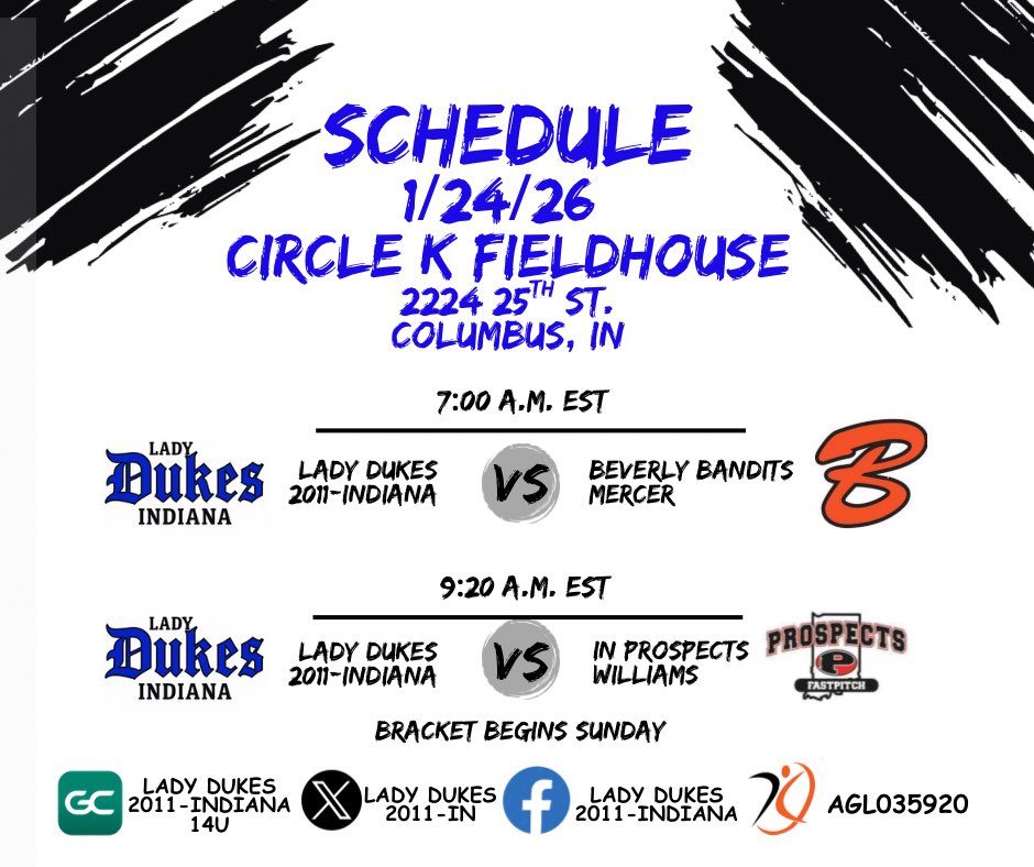 LadyDukes2011's tweet image. Softball is back! The Lady Dukes are playing this weekend in this weekend at @NexusParkFH in Columbus, IN! 
@Gracelynn2029_1 @ZoeyStarr2030 @JosieSoja_2030 @CalZiemba2030 @Kinslee_2029 @josieprofitt23 @Gabby_24_2029 @LayaWooden28 @Werden2029 @AllieMorris2030 @kschakel_2029…