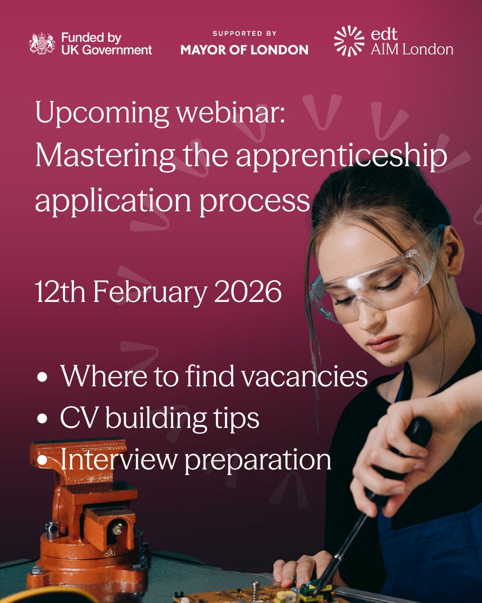 LLCareersHub's tweet photo. 📢 Upcoming Webinars with AIM.

Some great opportunities for students this term to support BM7.

Check out our Padlet and Hub newsletter for booking links! https://t.co/JD0ldO4Uxa