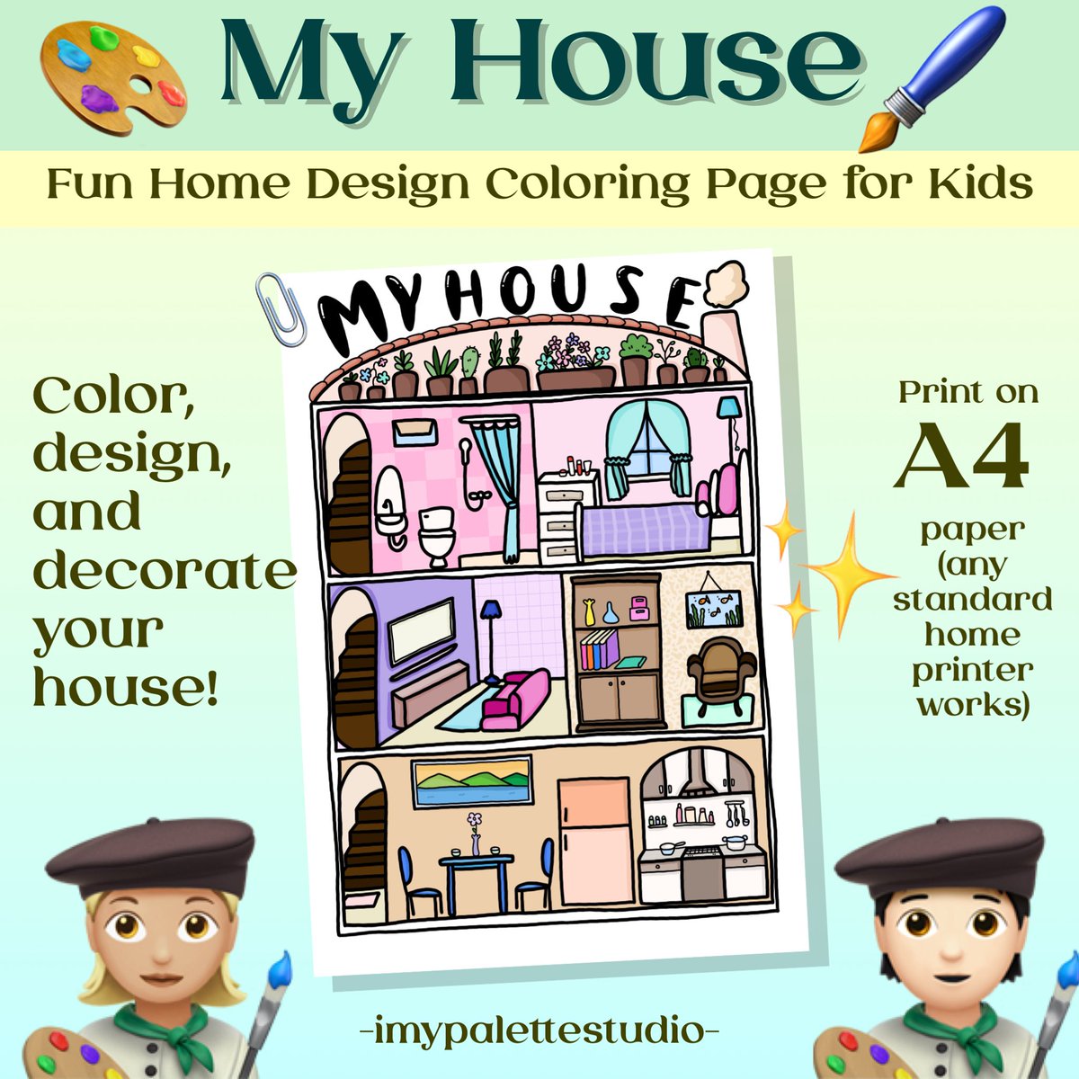 imypalettex's tweet photo. 🖍️ Boost fine motor skills with house coloring fun for kids ages 4–10 🖍️

GET IT NOW ON TPT
🔗 https://t.co/XzI63mPAAB

#TPT #imypalettestudio #finemotordevelopment #kidsactivities #coloringfun #arttime #printable https://t.co/dRvgIwM2An