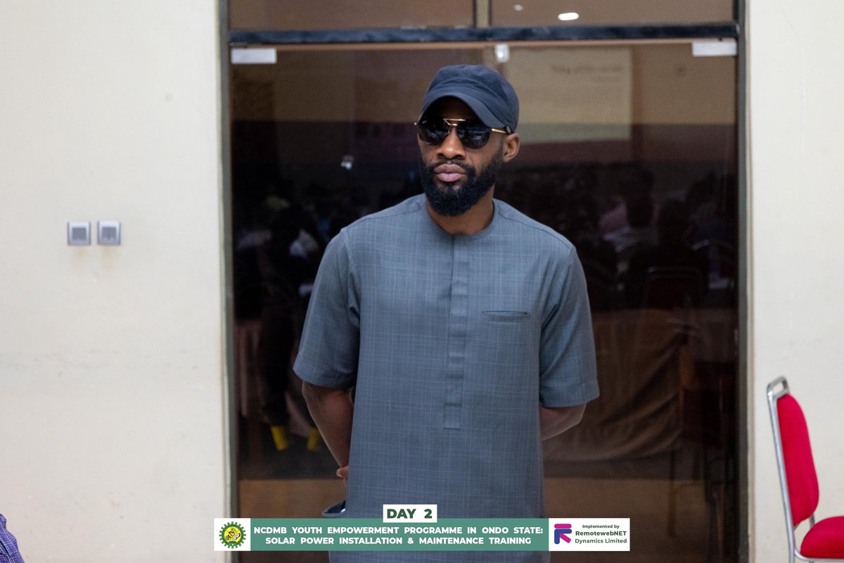 Rwndynamics's tweet photo. Day 2 Highlights

More moments from Day Two of the NCDMB Youth Empowerment Programme Solar Training, facilitated by RemotewebNET Dynamics Limited.

#NCDMBYouthEmpowerment
#SolarTraining
#RenewableEnergyNigeria
#YouthSkillsDevelopment
#RemotewebNET https://t.co/YWL5h4OUjN