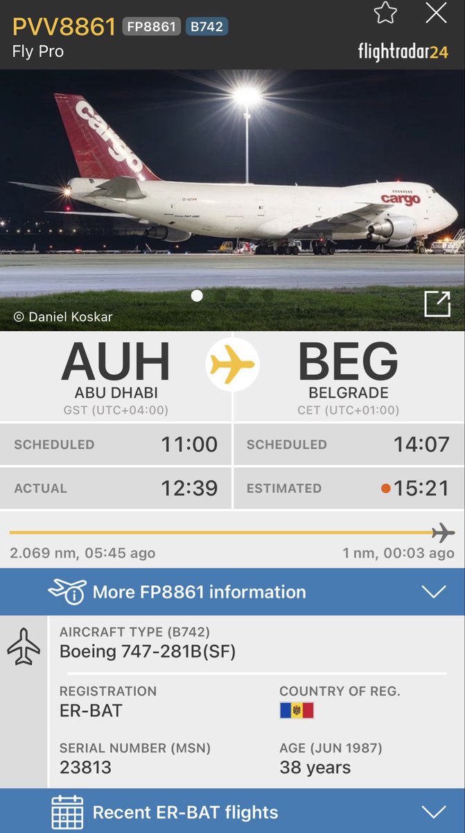 Pedjijatar's tweet photo. Na BEG je upravo sleteo 38 godina star B747-200.🥸✈️❤️📸 by @Banesplanes https://t.co/8FA5d7yWpV
