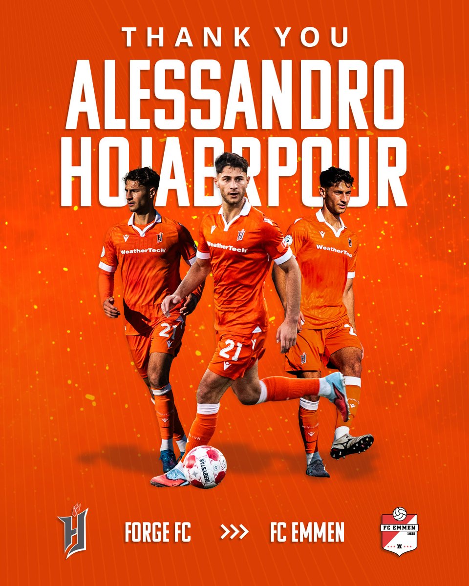 The club has agreed to the transfer of Canadian midfielder Alessandro Hojabrpour to FC Emmen (@fc_emmen) of the Eerste Divisie, the second tier of Dutch football, for an undisclosed fee.

Thank you for everything you gave Hamilton, Ale and best of luck in this next chapter 🧡

🗞️