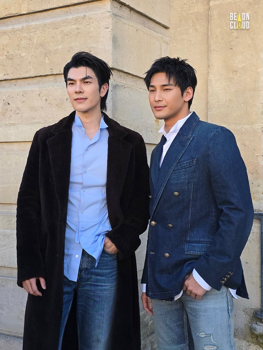beoncloud_th's tweet image. มาย ภาคภูมิ และ อาโป ณัฐวิญญ์ ก่อนเข้าไปชมโชว์ Dior Men's Winter 2026 - 2027 Show 📸✨

#MileApoDiorWinter26
#DiorWinter26