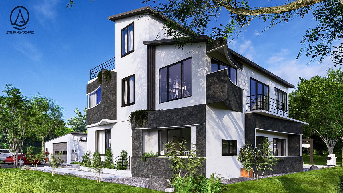 AlmojahedAyman's tweet photo. Modern residential architecture with a strong connection to nature. 

#ArchViz
#ModernArchitecture
#DesignConcept #design #interiordesign #architecturelovers #architecturedesign #architecturalphotography #architectureporn #archilovers #architects #architecturestudent https://t.co/aYxlfkGuSK