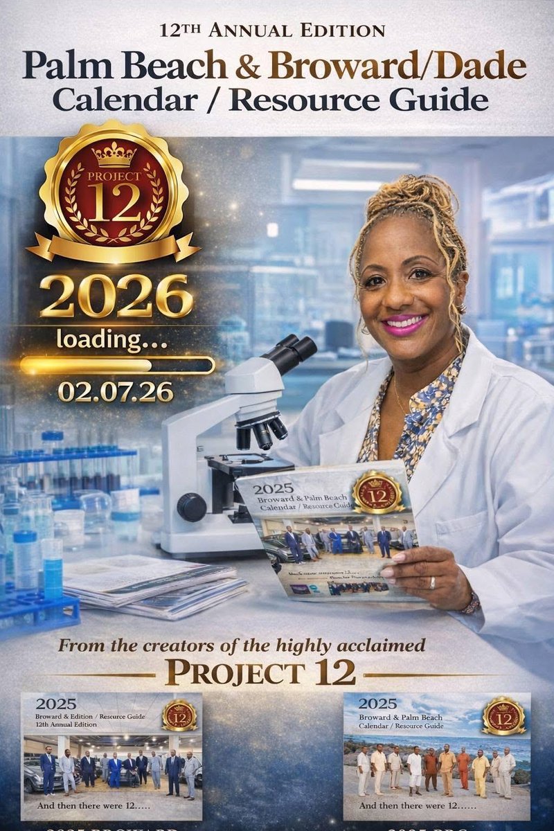 EdrickBarnesLaw's tweet photo. Congratulations to Project 12 on 12 years of highlighting leaders across Palm Beach, Broward, and the Treasure Coast.
Barnes Law Firm is proud to support work that elevates our community.
📅 Calendar Unveiling: Feb. 7, 2026 | Boca Raton 🎟️ 561-632-6051 https://t.co/3LOCEiHBl2