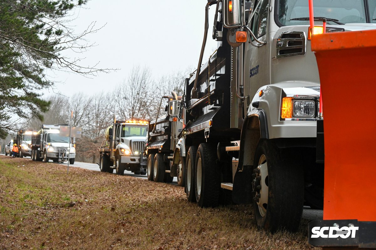 SCDOTPress's tweet image. SCDOT is ready for whatever winter weather brings to our state.

Our 4,000 SCDOT employees across the state are trained and ready to respond during winter weather emergencies.
