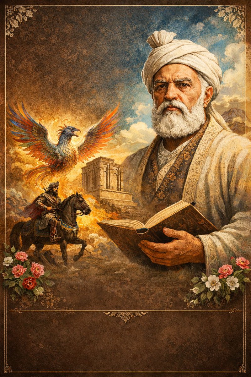 امروز زادروز حکیمی‌ست که به زبان ما جان دوباره بخشید. فردوسی، آن مرد بزرگ که سی سال رنج برد تا نام، هویت، تاریخ و شرافت این سرزمین در واژه‌ها زنده شود.
زادروز فردوسی بزرگ، پاسدار زبان و جان ایران، گرامی باد. #فردوسی #شاهنامه #زبان_فارسی #ایران

Today marks the birthday of a sage