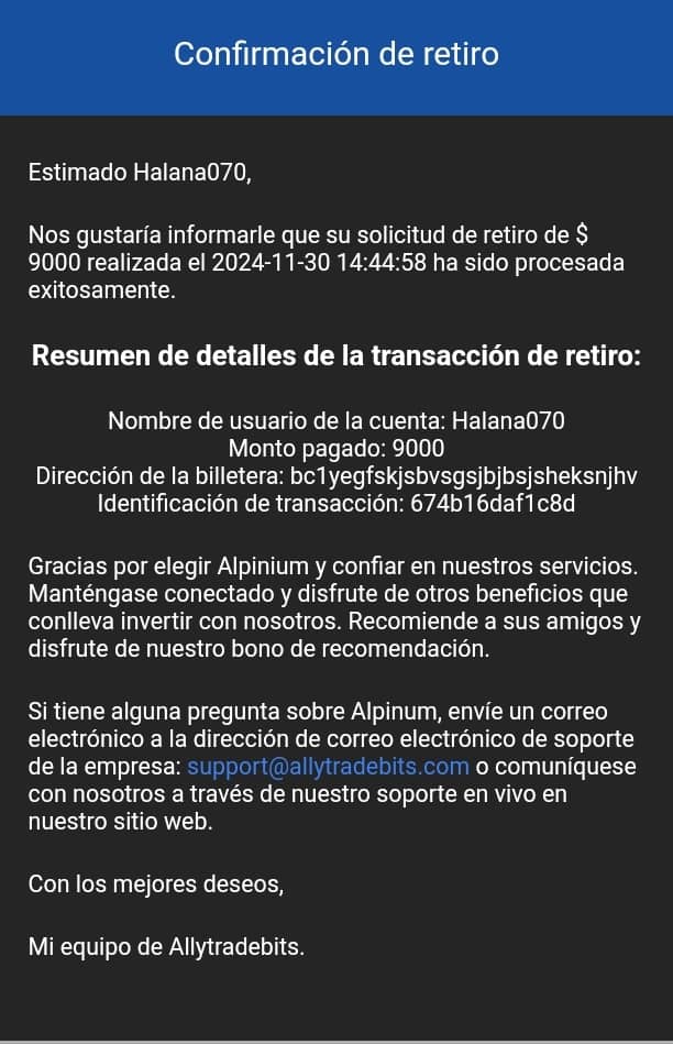 ALLYTRADEB003's tweet image. Allytradebits investment company is always the best try and invest and see how it's works