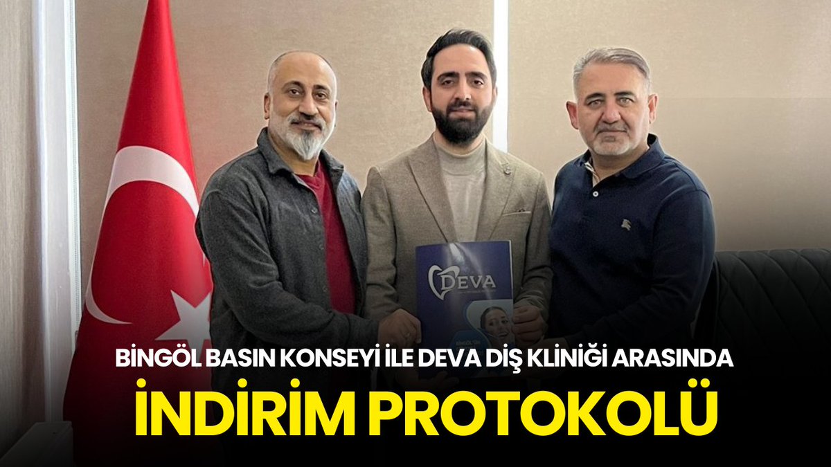 Bingöl Basın Konseyi ile DEVA Diş Kliniği Arasında İndirim Protokolü
Bingöl Basın Konseyi ile DEVA Diş Kliniği arasında, basın mensuplarının ve ailelerinin indirimli diş sağlığı hizmetlerinden yararlanmasını kapsayan iş birliği protokolü imzalandı.
bingolguncel.tv/bingol-basin-k…