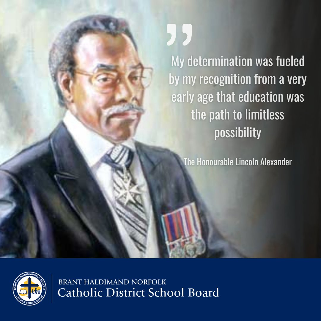 bhncdsb's tweet image. Jan 21 is Lincoln Alexander Day. A trailblazer for racial equity, he broke barriers as Canada’s first Black MP, Cabinet Minister, and Ontario’s Lieutenant Governor. These firsts are among many accomplishments that inspire generations across Canada..