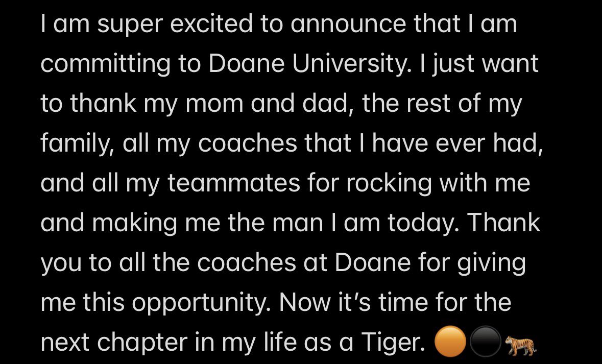 JcSievers19's tweet image. 100% Committed @DoaneUniversity @LNSFootball @CoachV_Moon @CoachZacEllison @_CoachTidwell