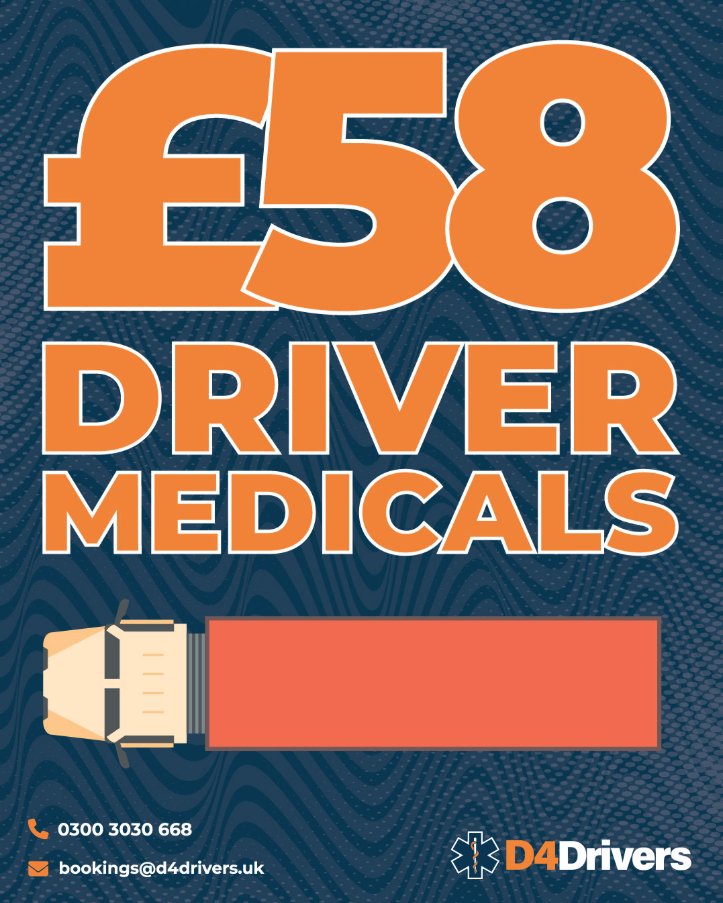 D4Drivers- UK's Largest Driver Medicals Provider tweet media
