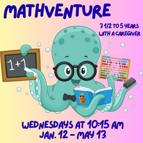shalerlibrary's tweet image. Mathventure at #ShalerLibrary on Wednesdays from 10:15 - 10:45 AM is winter fun with early math concepts through stories and song! Great for ages 3-1/2 to 5 years, with a caregiver. No registration needed. #snhl #Mathventure #STEM #PittsburghKids