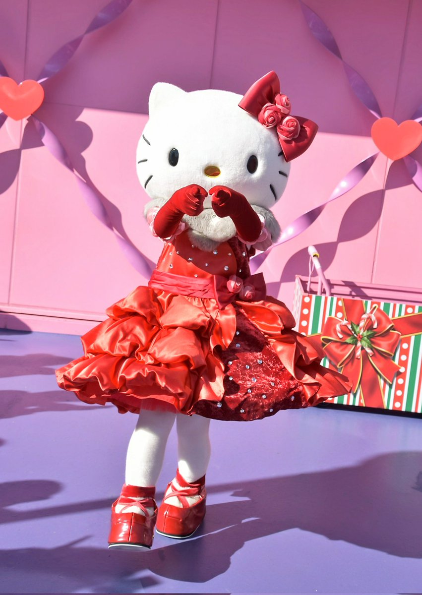 キティちゃん　ユニバーサル ✨🎀❤️キティちゃん✨ 🫵🫵嬉しいね〜😍😍😍 2026/01/03(土)🎀11:05