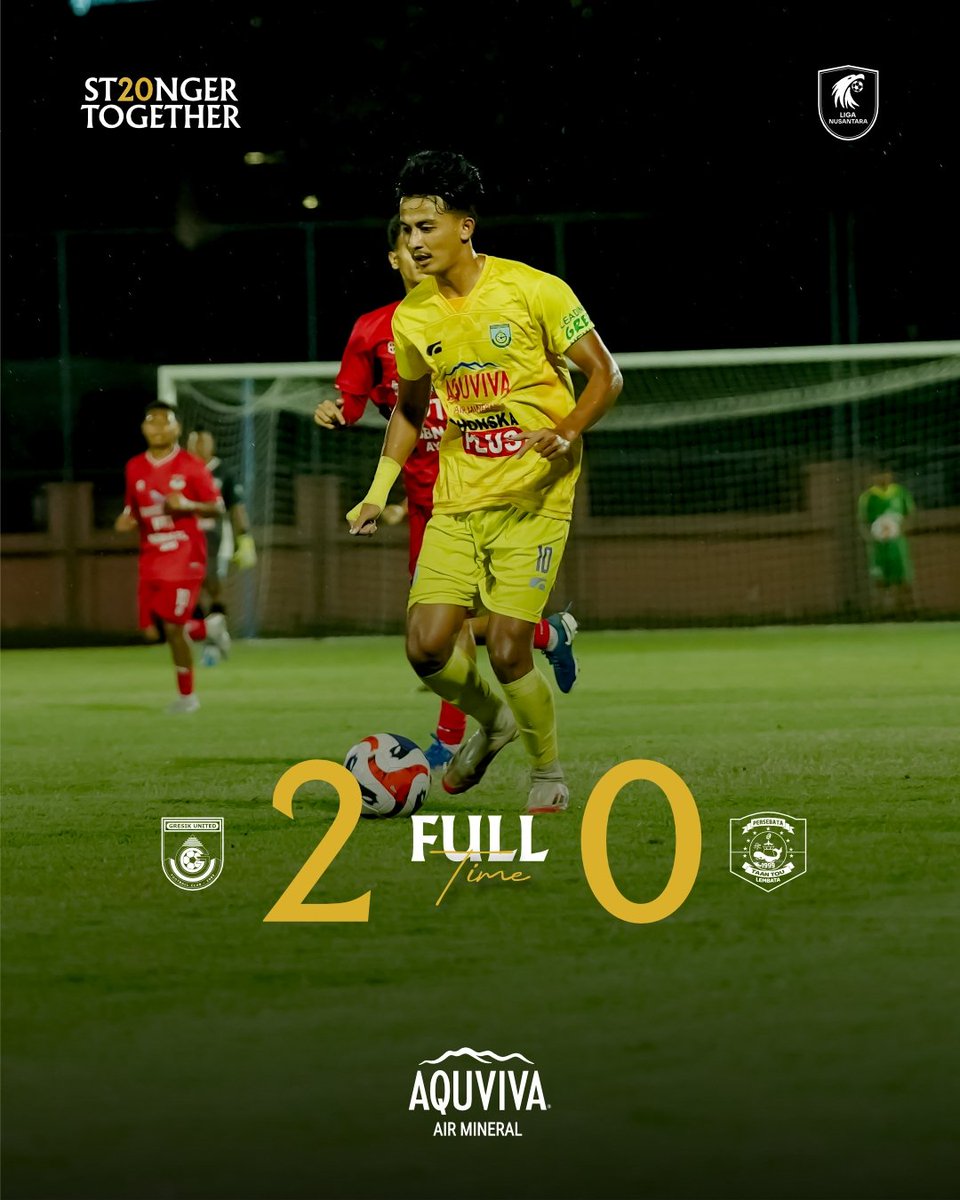 FT : Gresik United 2-0 Persebata Lembata

45+1' Sayfullah Kader 
81' Rafi Herlian

Kemenangan penting, +3!

#ST20NGERTOGETHER #LigaNusantara #GRSPBT #Matchday14 #GresikUnitedDay