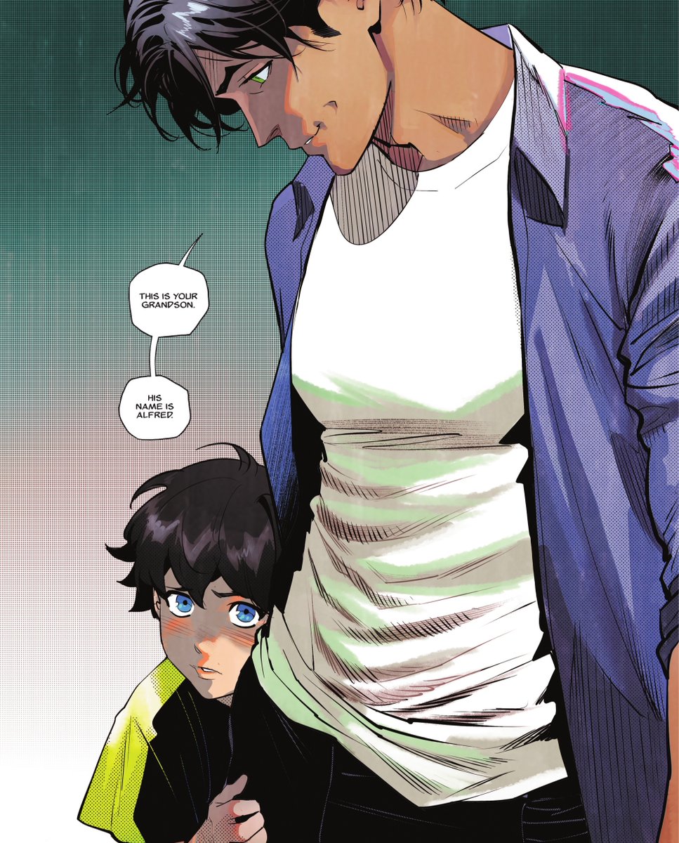 Nacao_DC's tweet image. O filho do Damian no futuro é igualzinho ao Jon Kent criança