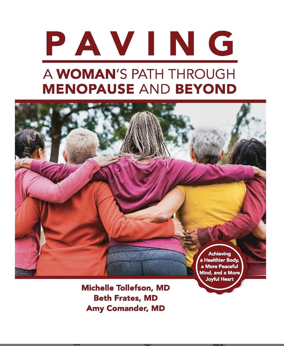 BethFratesMD's tweet image. 2 more #BookRecommendations 

1. PAVING A Woman's Path through Menopause and Beyond
2. PAVING Your Path through Breast Cancer and Beyond

#breastcancer #menopause #lifestylemedicine #pavingwellness