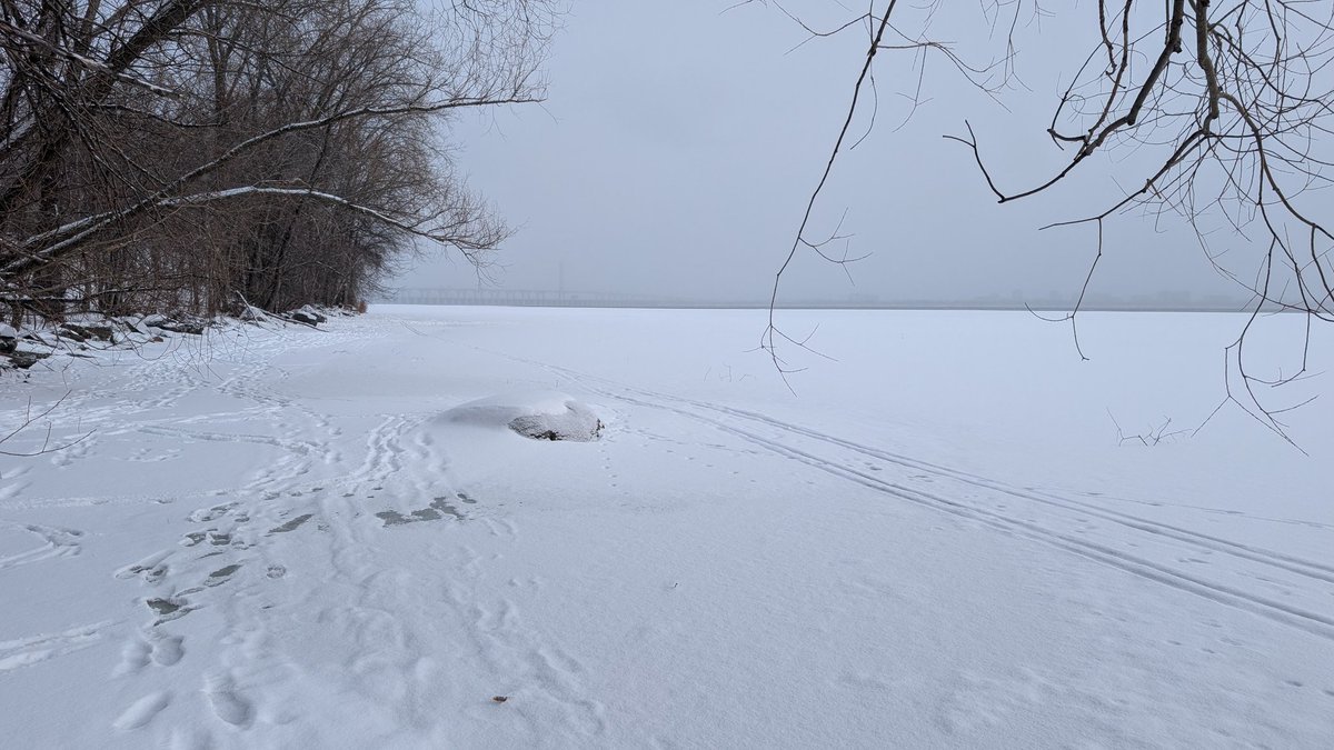 Del_UncleRalph's tweet photo. Face the fear, don't tempt fate. You can walk on water! But my worst nightmare is dying while trying to swim out from under the ice. So stay away from thin ice and open water. Keep close to shore so you can escape with only cold wet feet. Words of wisdom from your Uncle Ralph. https://t.co/4WqGRhYkAy