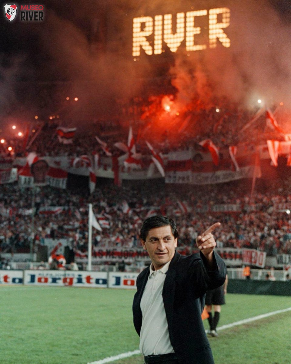 Posiblemente la mejor foto de Ramón Díaz en River.