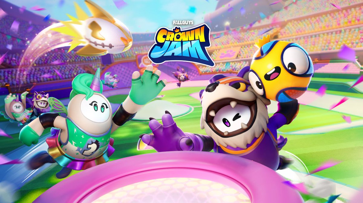 Content update :
- "Free Gift - Crown Jam"
↳ "Celebrate the release of Fall Guys: Crown Jam with the Slam Dunk Costume, available as a free gift for all in the Shop."

- "Fall Guys Crown Jam"
↳ "Jump into Crown Jam, a brand-new 3v3 arcade sport from the world of Fall Guys. Play