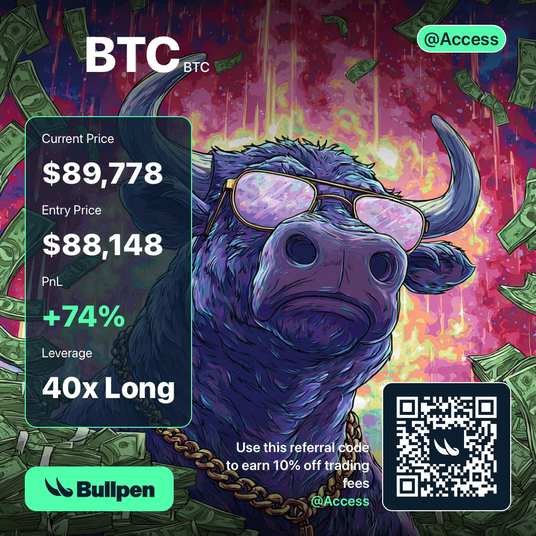 _LLVCrypto's tweet image. These PnL cards are pretty cool @BullpenFi