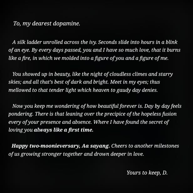 two months yet feels like an old but gold love. you always be my absolute grace, Aa sayang 🤍