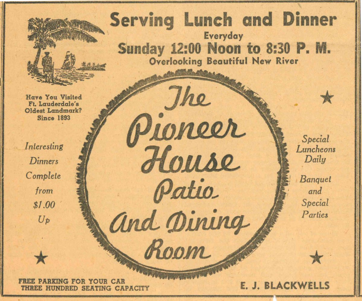 This vintage newspaper ad highlights the Pioneer House Restaurant, a longtime downtown favorite operated by the Blackwell family from the 1939 to 1979. Known for hearty meals and welcoming service, the restaurant became a popular gathering place for locals and visitors alike.