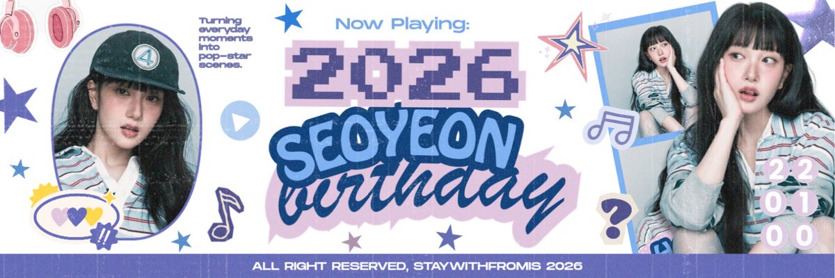 TaleOfSeoyeons's tweet image. ⠀
PRESS PLAY! ▶︎ Fresh outta 2000s, this track drops straight as everyone’s favorites, living in full color 𝗽𝗼𝗽 𝗳𝗿𝗮𝗺𝗲. Volume up! [bingkain.com/seoyeon-day] Time to feel her youth and keep it on repeat for the whole world to hear. 🎵
⠀