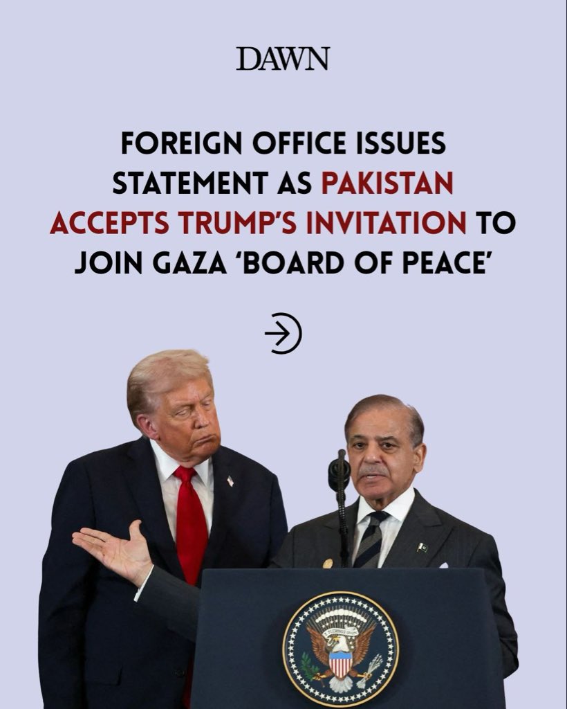 We reject the government’s decision to include Pakistan in Donald Trump’s so-called “Board of Peace.” Trump’s Board of Peace is a new form of colonialism, which includes criminals like Tony Blair who were responsible for the destruction of Iraq. The Board of Peace is a new system